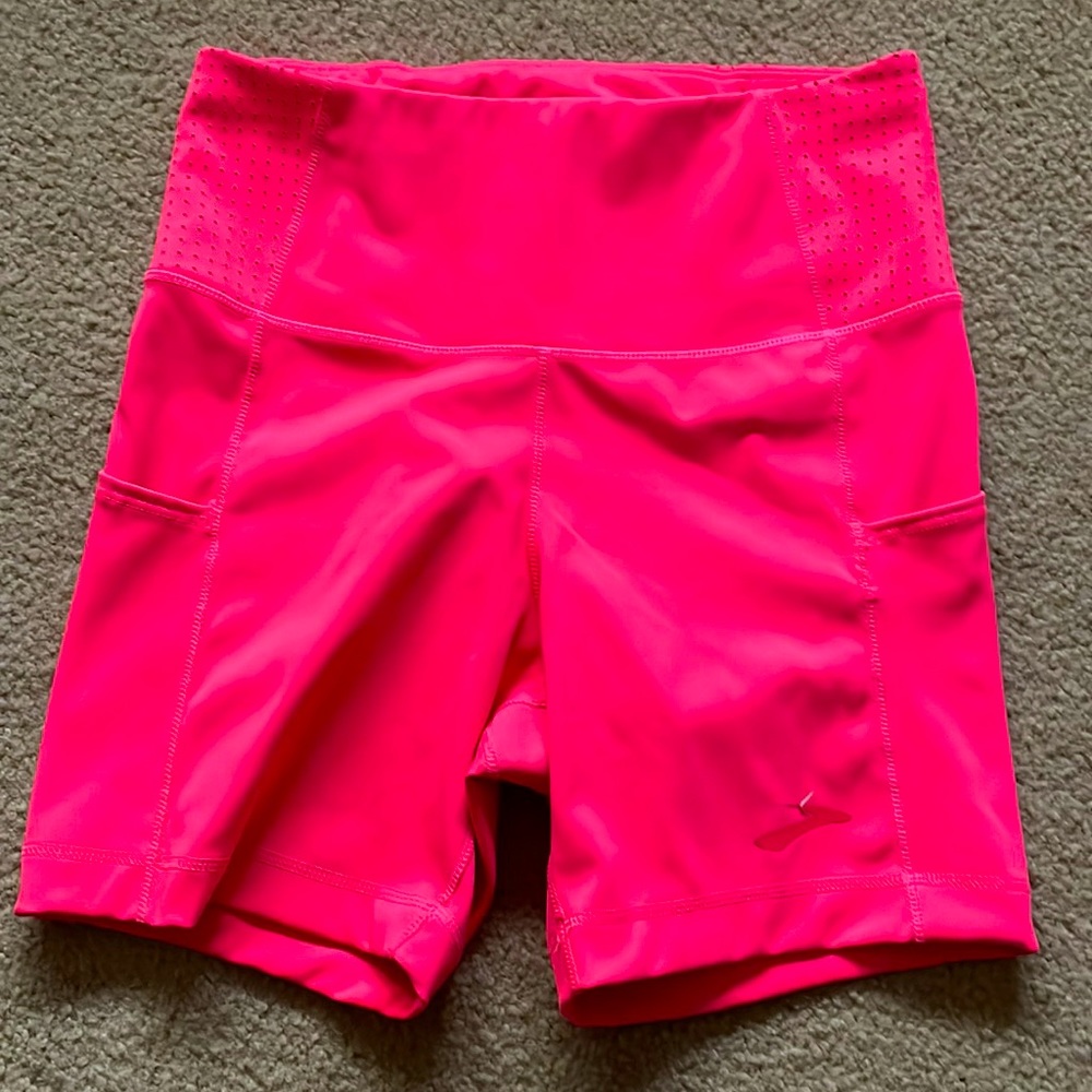 Brooks hot pink biker shorts